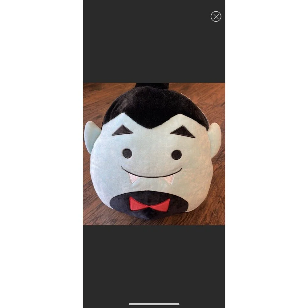 NWT Squishmallow Drake Dracula Big Hair Halloween Vampire Plush 19